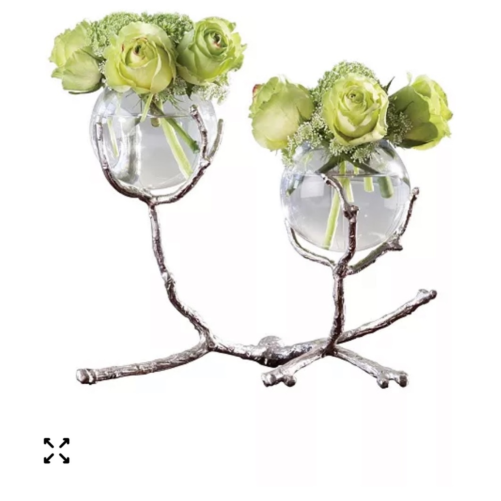 Michael Aram Silver twig Branch Vase Holder